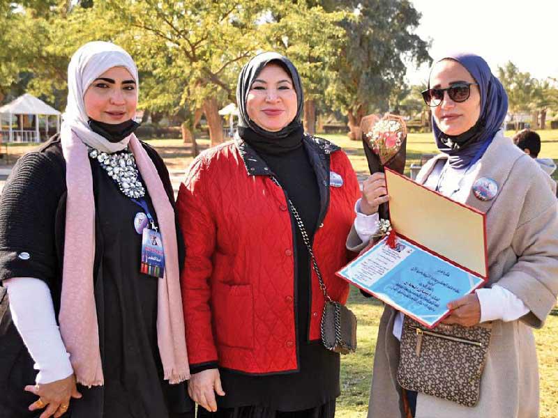 العصفور مكرمة إيمان الحاج بحضور أمل الجفيرة 