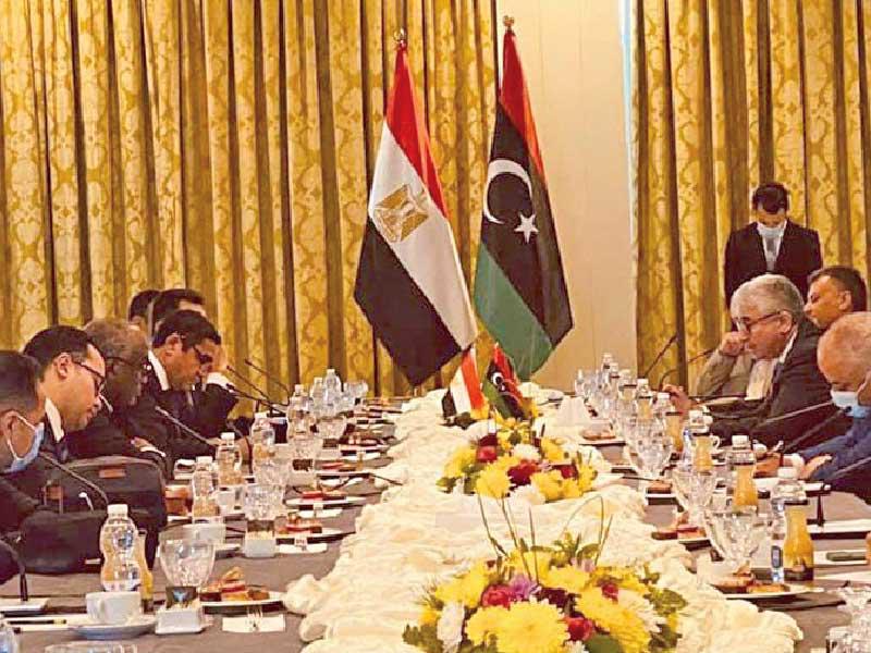 لقاء مصري ليبي بطرابلس أمس الأول  