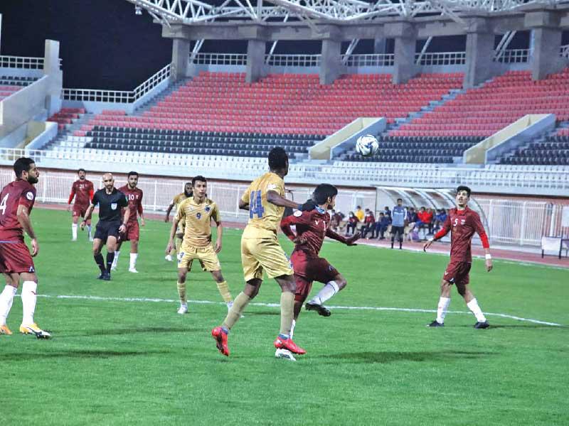 جانب من مواجهة برقان والنصر في دوري التصنيف