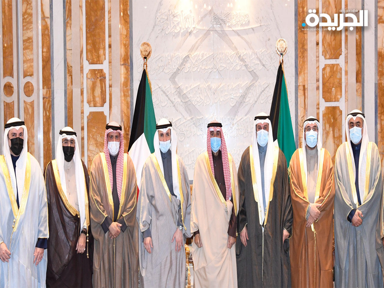  الأمير يستقبل الغانم وأعضاء مكتب المجلس 