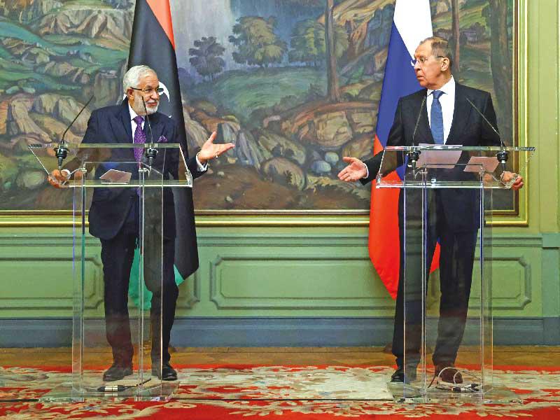 وزير خارجية «الوفاق» محمد سيالة في لقاء مع نظيره الروسي سيرغي لافروف 