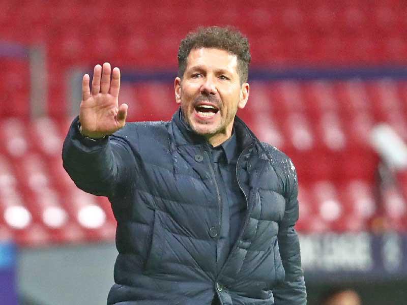 دييغو سيميوني مدرب أتلتيكو مدريد 