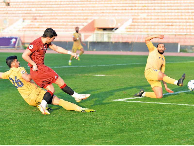 جانب من مباراة النصر وبرقان ( تصوير جورج ريجي )