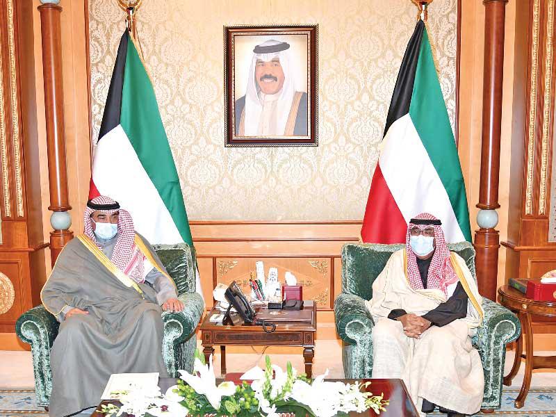 ولي العهد مستقبلاً رئيس الوزراء أمس