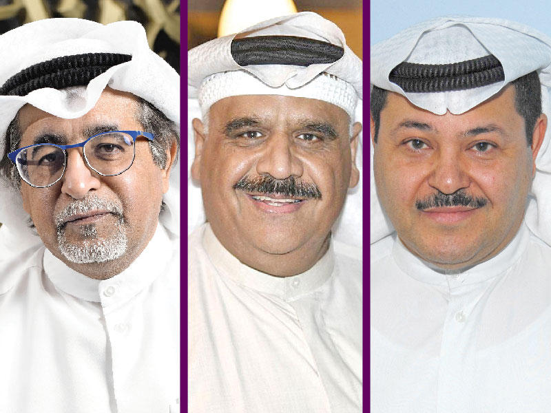 صادق الدبيس - داود حسين - بدر محارب