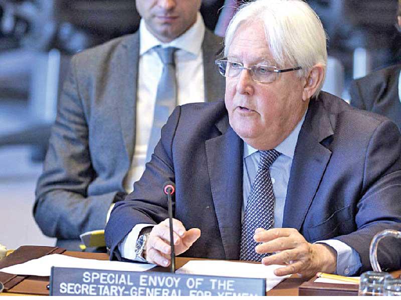  المبعوث الأممي الخاص لليمن مارتن غريفيث 
