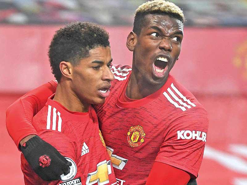 بوغبا وراشفورد نجما مان يونايتد