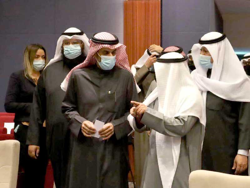  وزير العدل د. نواف الياسين  وقيادات وزارة العدل خلال تدشين المشروع