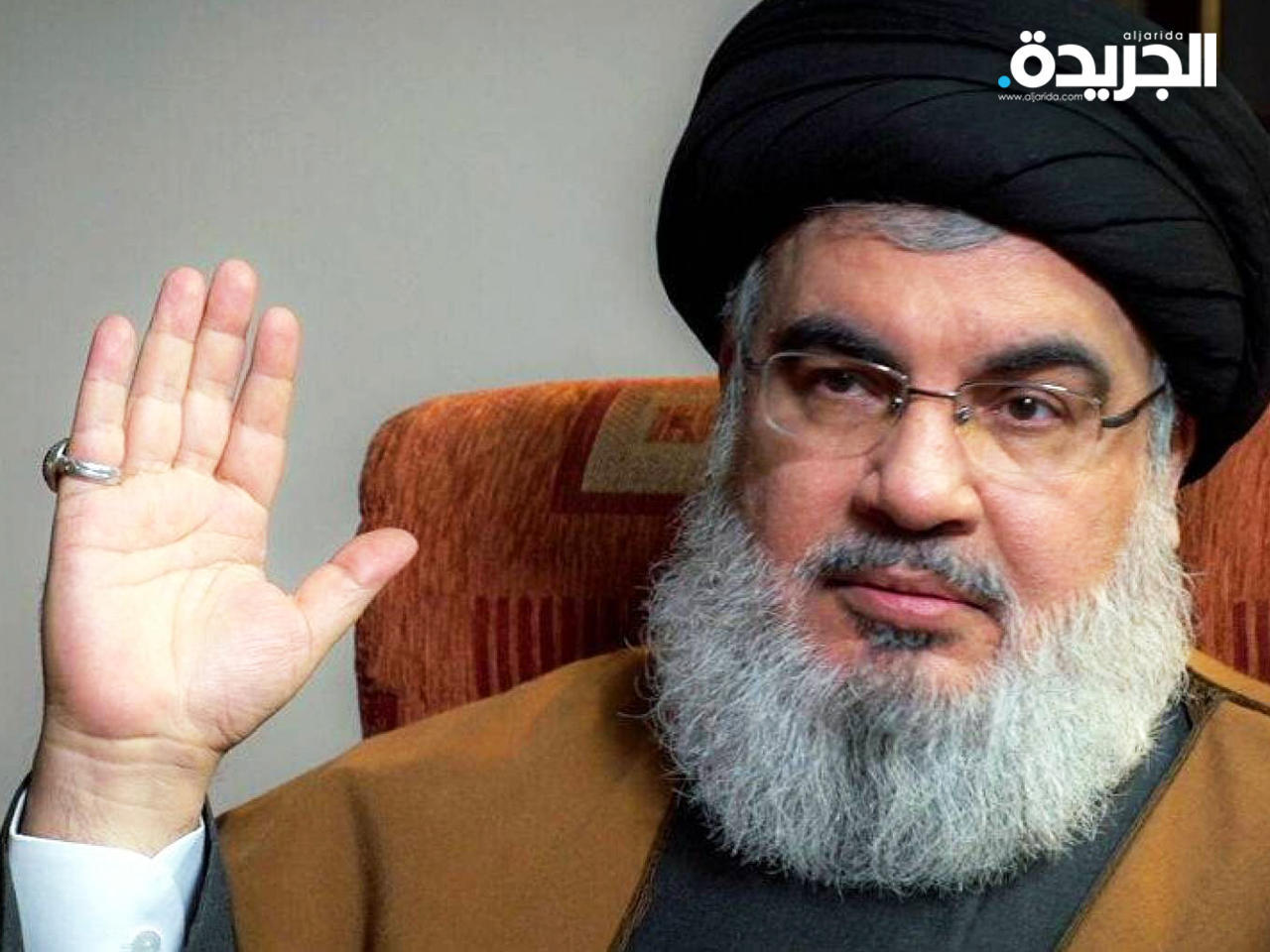 زعيم جماعة حزب الله اللبنانية حسن نصر الله