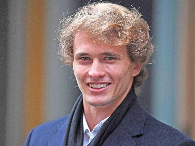  لاعب التنس الألماني ألكسندر زفيريف