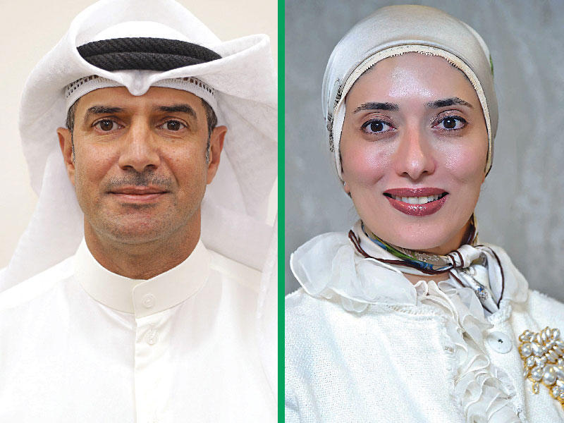 المديرة العامة لاتحاد الصناعات الكويتية هدى البقشي - مساعد رئيس الكلية الأسترالية للخدمات المساندة م. صقر الشرهان