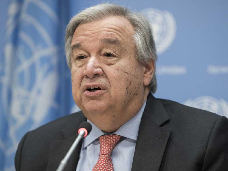 الأمين العام للأمم المتحدة أنطونيو غوتيريش 