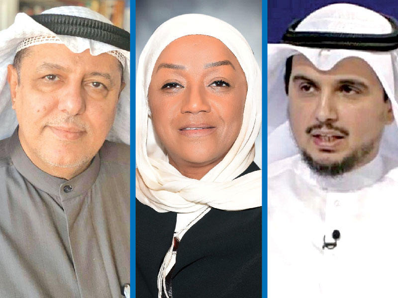  مدير إدارة الإفتاء في وزارة الأوقاف والشؤون الإسلامية، تركي المطيري- الوكيلة المساعدة لشؤون قطاع التنمية الاجتماعية في وزارة الشؤون الاجتماعية، هناء الهاجري- أستاذ القانون الخاص المنتدب في جامعة الكويت، د. عادل بهبهاني