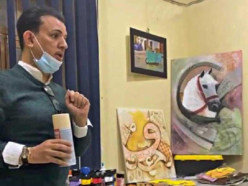 الفنان التشكيلي هيثم الجوهر