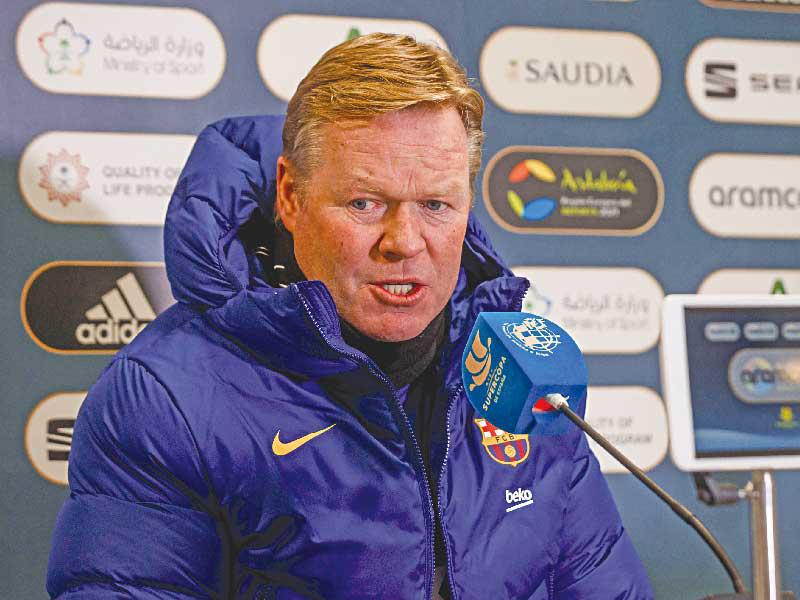 المدير الفني لبرشلونة الهولندي رونالد كومان