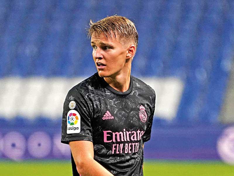 لاعب وسط ريال مدريد الإسباني، النرويجي مارتين أوديغارد