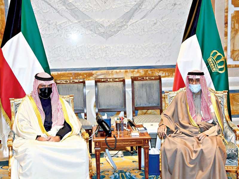 الأمير مستقبلا نائب رئيس مجلس الوزراء وزير الدولة لشؤون مجلس الوزراء أنس الصالح