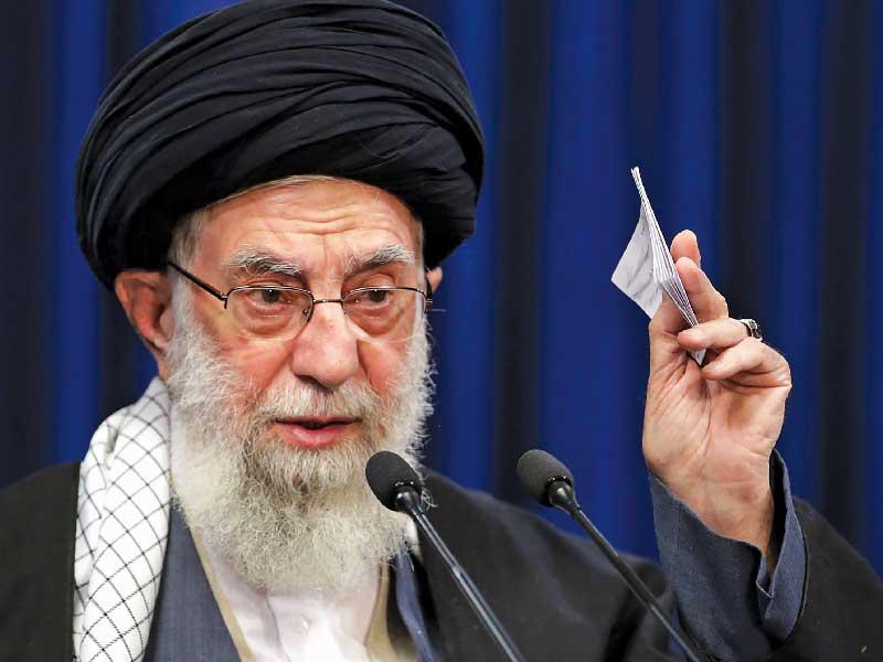 المرشد الأعلى الإيراني علي خامنئي 