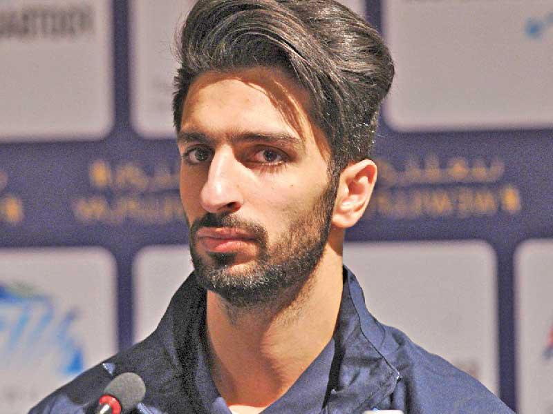  لاعب فريق الوكرة القطري فهد الأنصاري