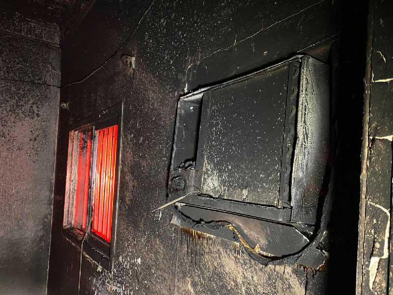 آثار حريق الجهراء