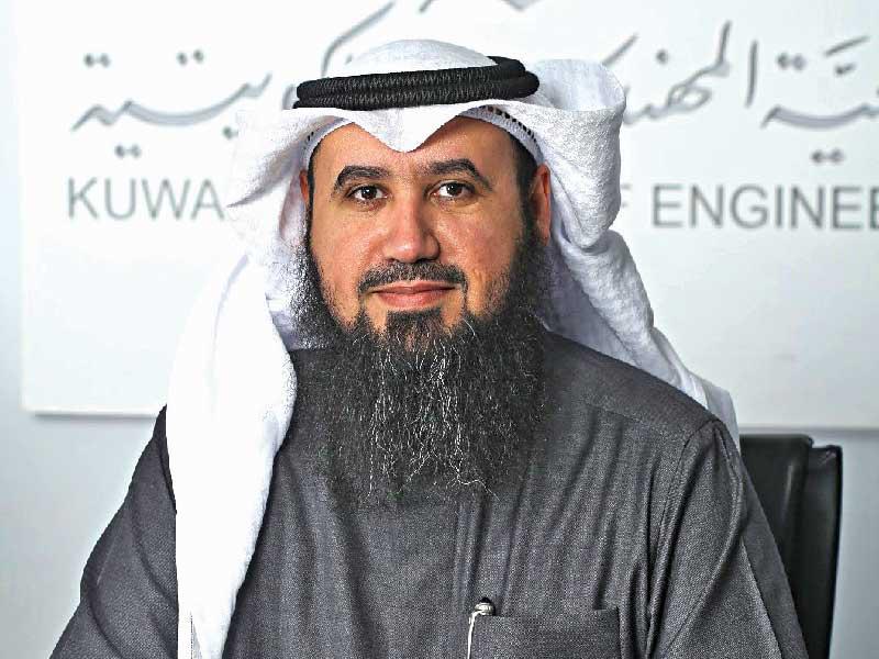 رئيس جمعية المهندسين الكويتية ورئيس اتحاد المهندسين العرب المهندس فيصل العتل