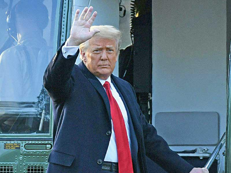 الرئيس السابق للولايات المتحدة دونالد ترامب