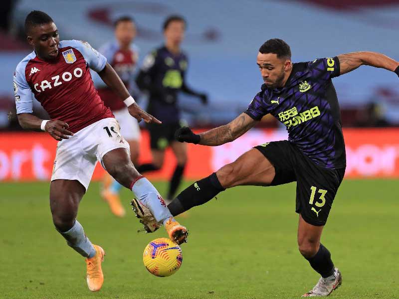 جانب من مباراة أستون فيلا