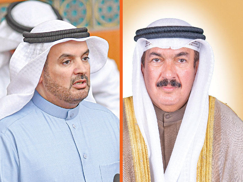  وزير التربية وزير التعليم العالي د.علي المضف- النائب حمدان العازمي