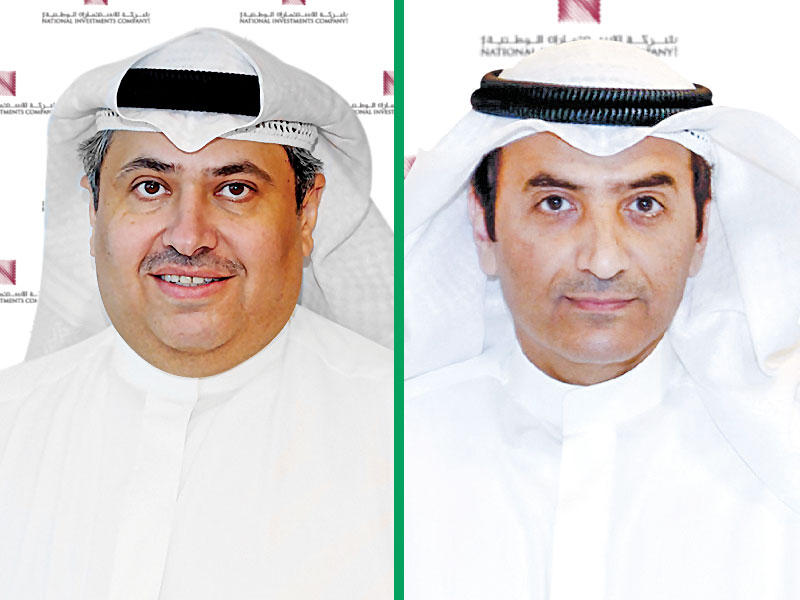 رئيس مجلس الإدارة حمد العميري - الرئيس التنفيذي للشركة فهد المخيزيم 