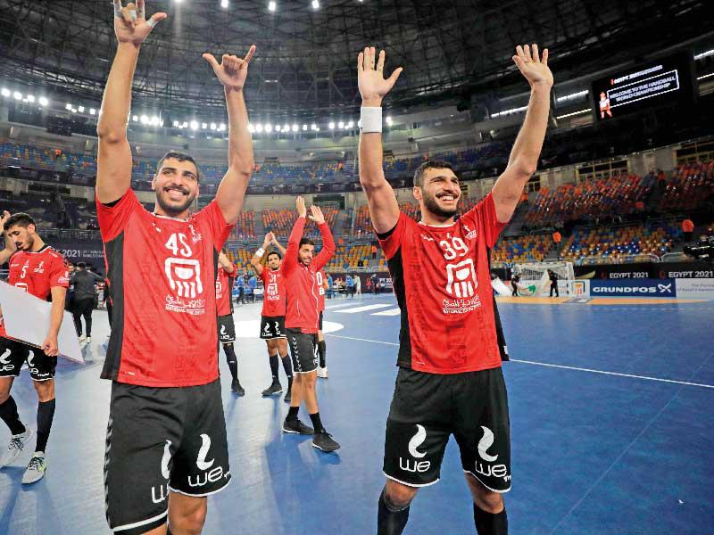 فرحة لاعبي المنتخب المصري بالتأهل