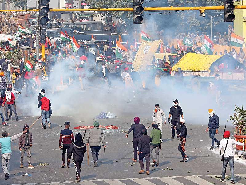 احتجاجات للمزارعين في العاصمة دلهي بـ «يوم الجمهورية»