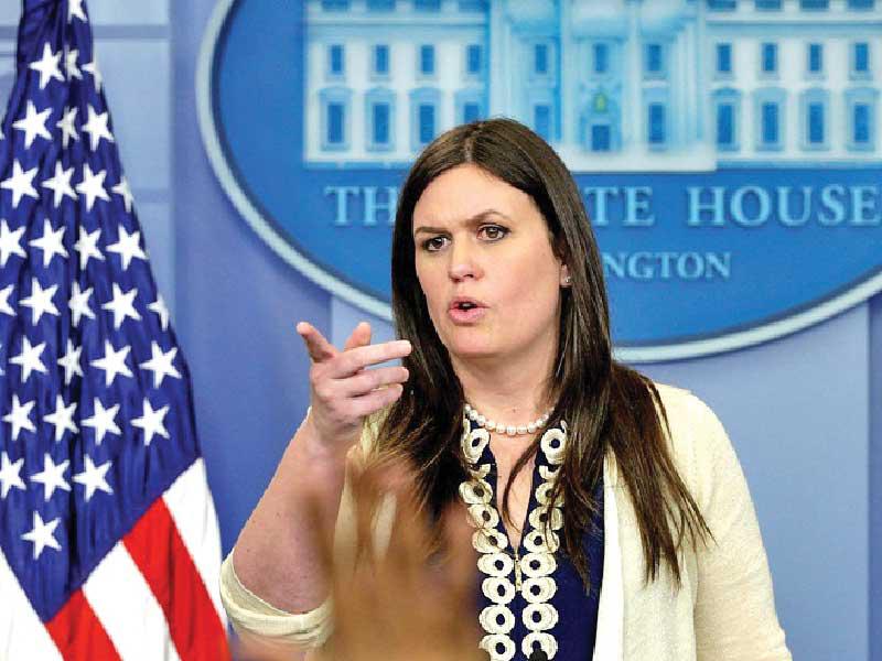 سارة هاكابي ساندرز المتحدّثة السابقة باسم الرئيس السابق دونالد ترامب 