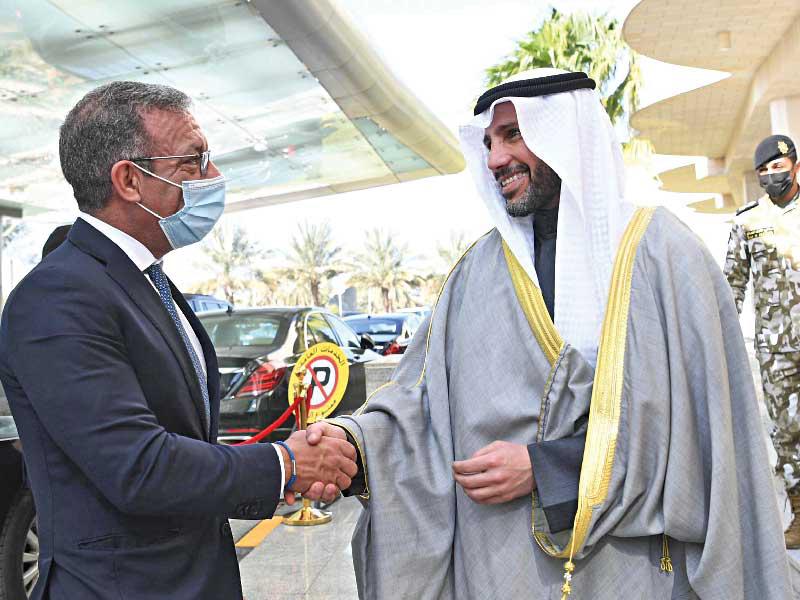 رئيس مجلس الأمة مرزوق الغانم  ورئيس الاتحاد البرلماني الدولي