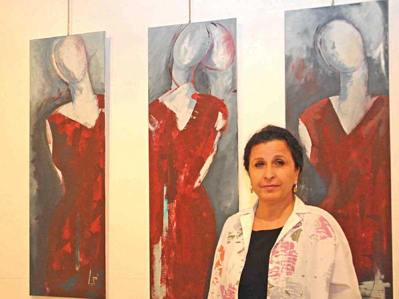 الفنانة التشكيلية مي النوري