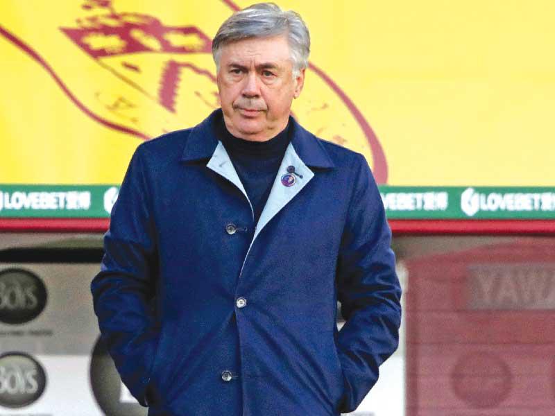  كارلو أنشيلوتي مدرب إيفرتون