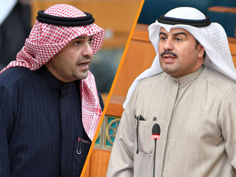 النائب ثامر السويط ونائب رئيس مجلس الوزراء وزير الدولة لشؤون مجلس الوزراء أنس الصالح