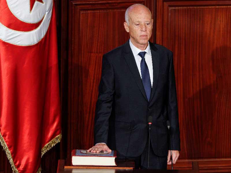 رئيس الجمهورية التونسية قيس سعيّد ورئيس 