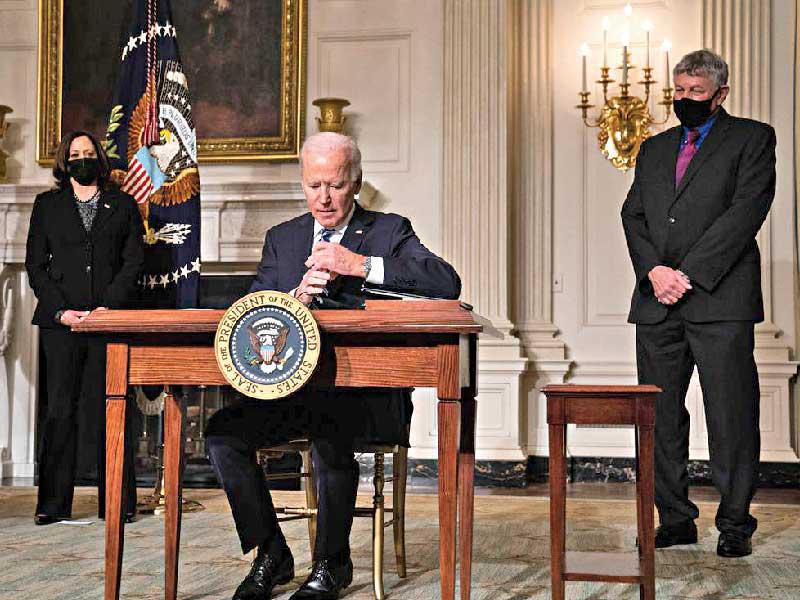 الرئيس الأميركي الديمقراطي جو بايدن 