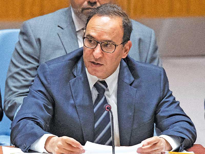 مندوب الكويت الدائم لدى الامم المتحدة السفير منصور العتيبي