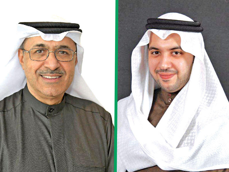رئيس مجلس إدارة «القرين» الشيخ مبارك العبدالله - نائب رئيس مجلس الإدارة الرئيس التنفيذي للشركة سعدون علي