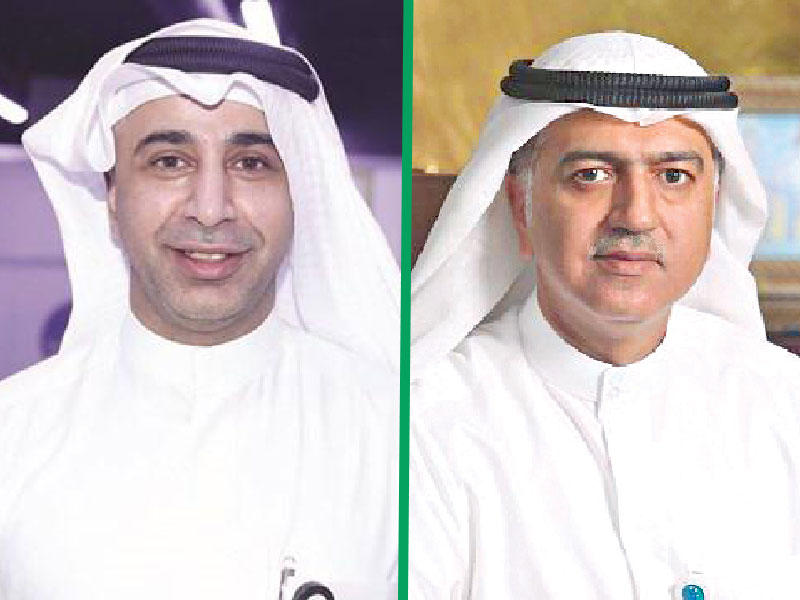 الرئيس التنفيذي لمؤسسة البترول الكويتية هاشم سيد هاشم  - المدير العام للصندوق الوطني لرعاية وتنمية المشروعات الصغيرة والمتوسطة عادل الحساوي 