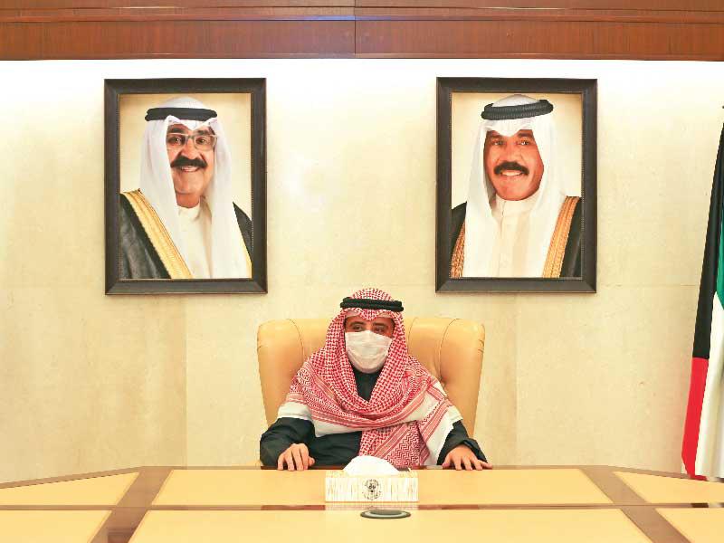 وزير الخارجية الشيخ د. أحمد الناصر مترئساً اجتماعاً لمجلس السلكين الدبلوماسي والقنصلي 