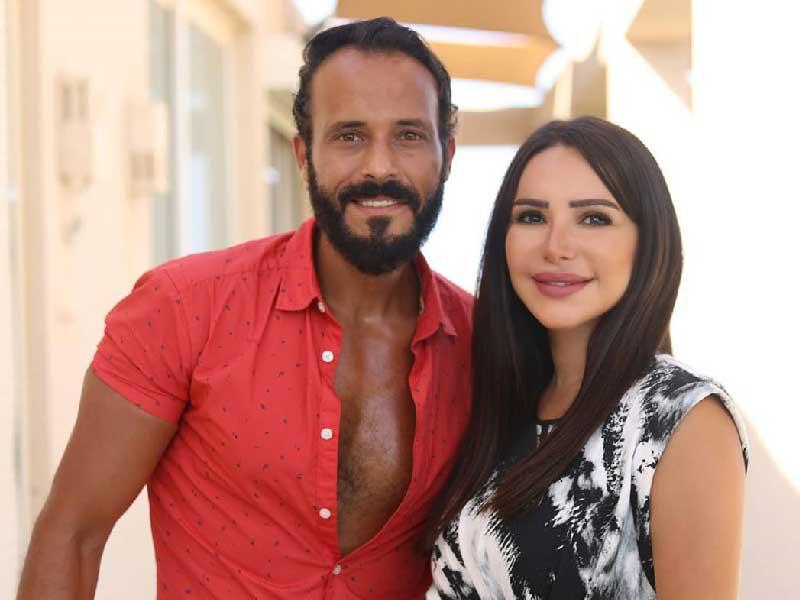 الفنان يوسف الشريف و زوجتة إنجي علاء