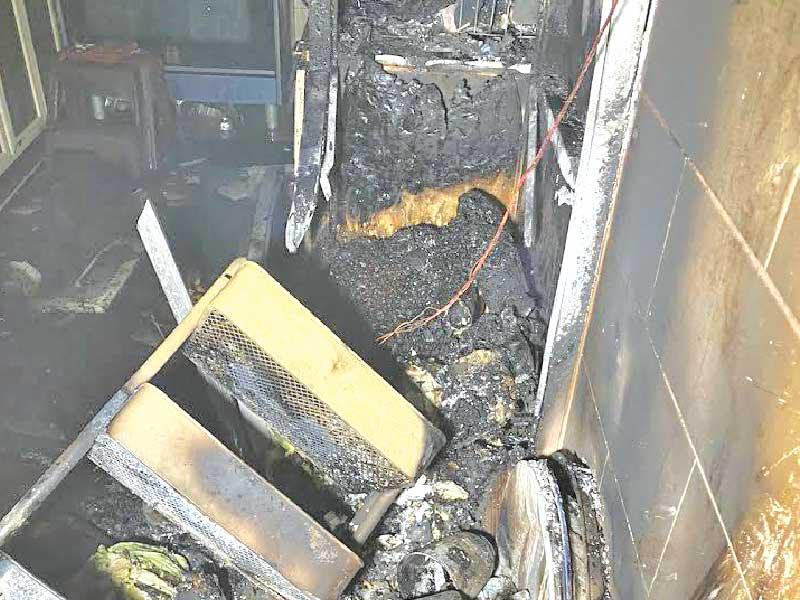 آثار الحريق