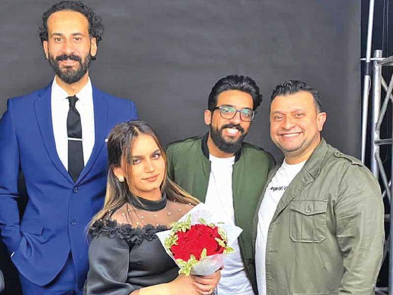 نصار النصار أثناء تصوير أحد الأعمال