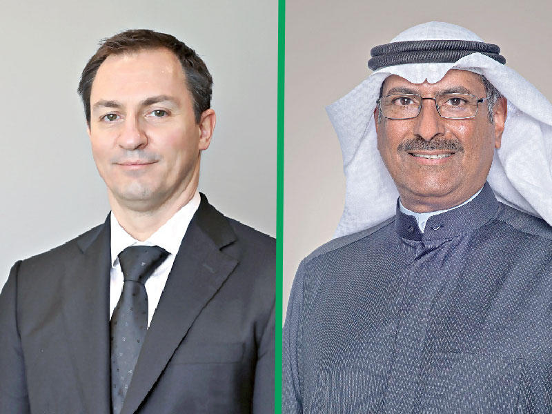 المدير العام لمجموعة الموارد البشرية عادل الحماد - الرئيس التنفيذي في مستشفى الكويت أليكساندر جنكلسكي