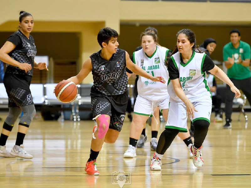 جانب من مباراة كرة السلة بين القرين والعربي