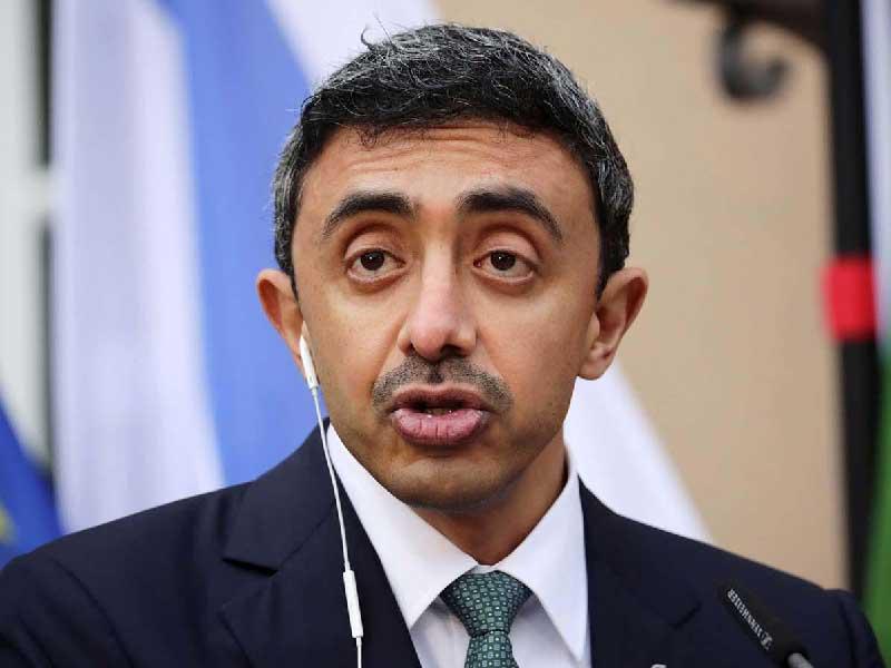 وزير الخارجية والتعاون الدولي الإماراتي عبدالله بن زايد 