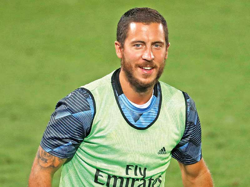  لاعب وسط ريال مدريد البلجيكي إيدين هازارد