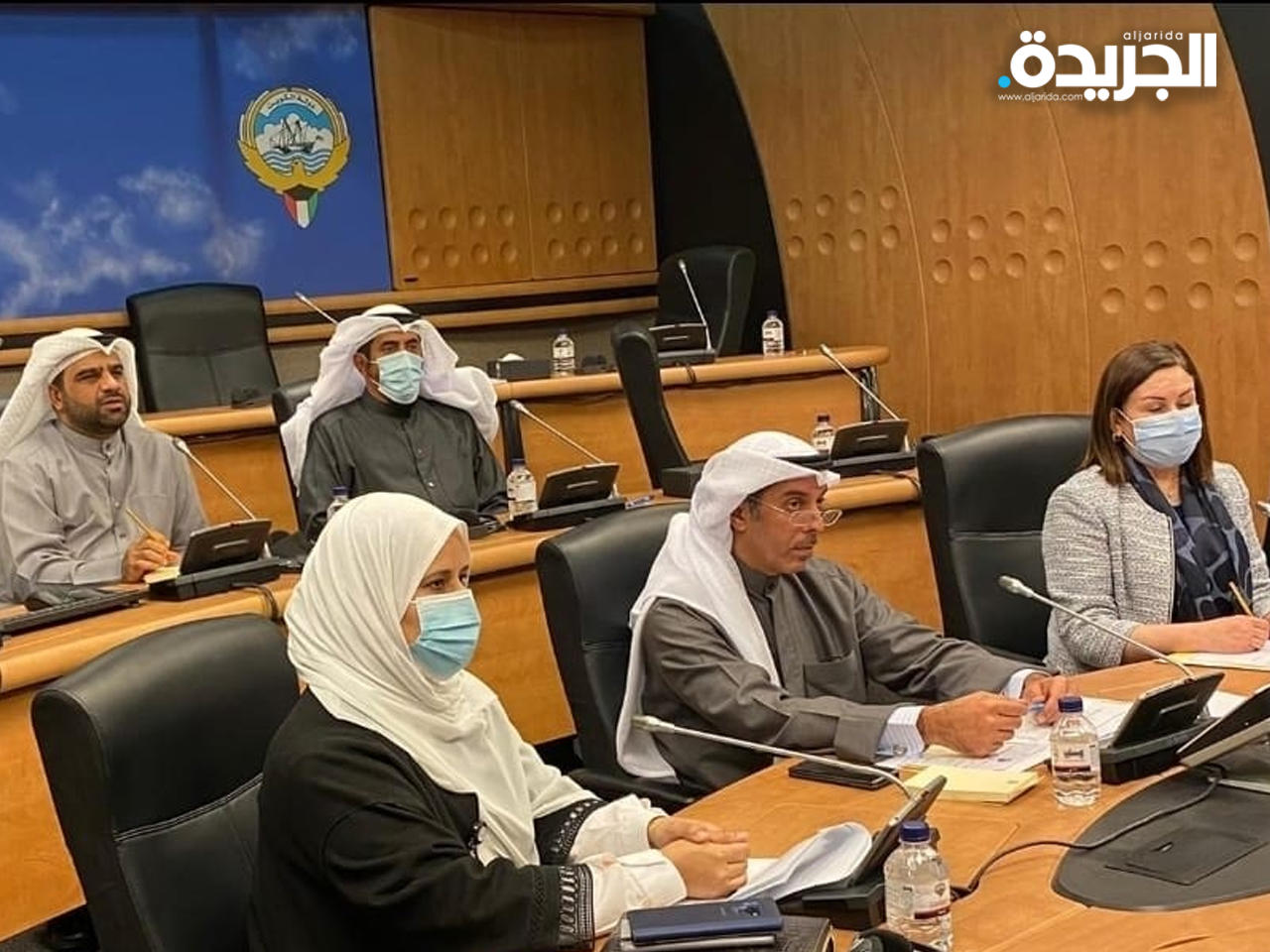 خلال الاجتماع المرئي عن بعد